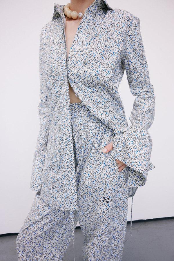 Nackiyé Island Girl Shirt Mini Garden Blue