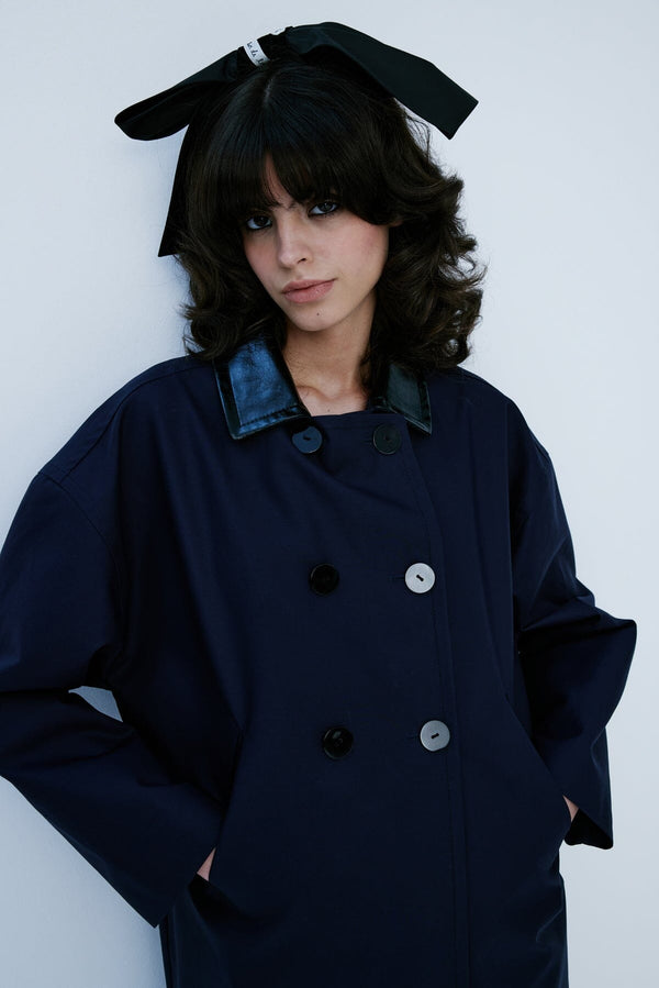 Nackiyé Jacqueline Coat Marine