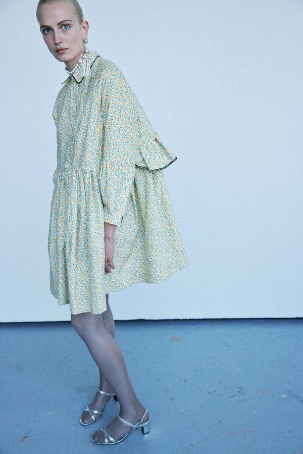 Nackiyé Jasmine Ruffle Dress Lemon Blossom