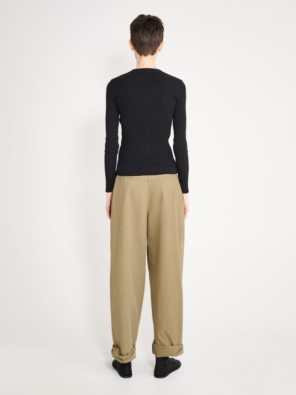 Nackiyé Keep Close Henley Knit Noir