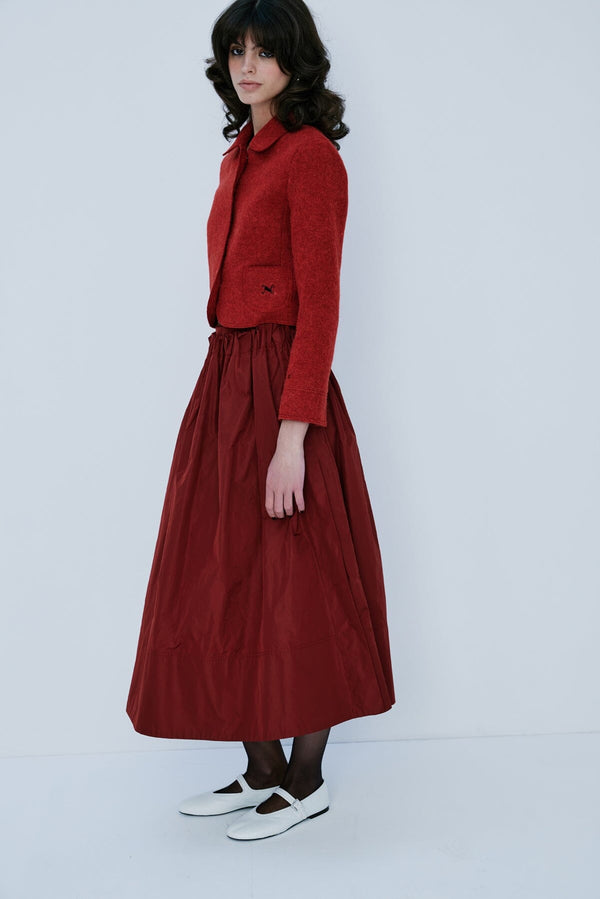 Nackiyé Kelly Skirt Crimson