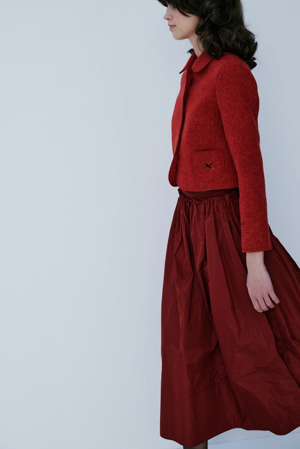 Nackiyé Kelly Skirt Crimson