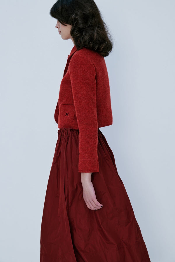 Nackiyé Kelly Skirt Crimson