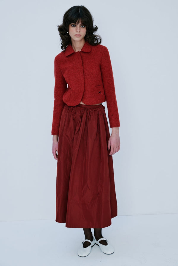 nackiyé Kelly Skirt Crimson