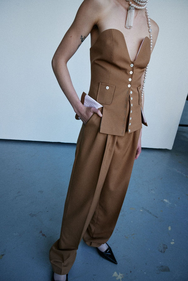 nackiyé Kitty Baby Bustier Top Amber