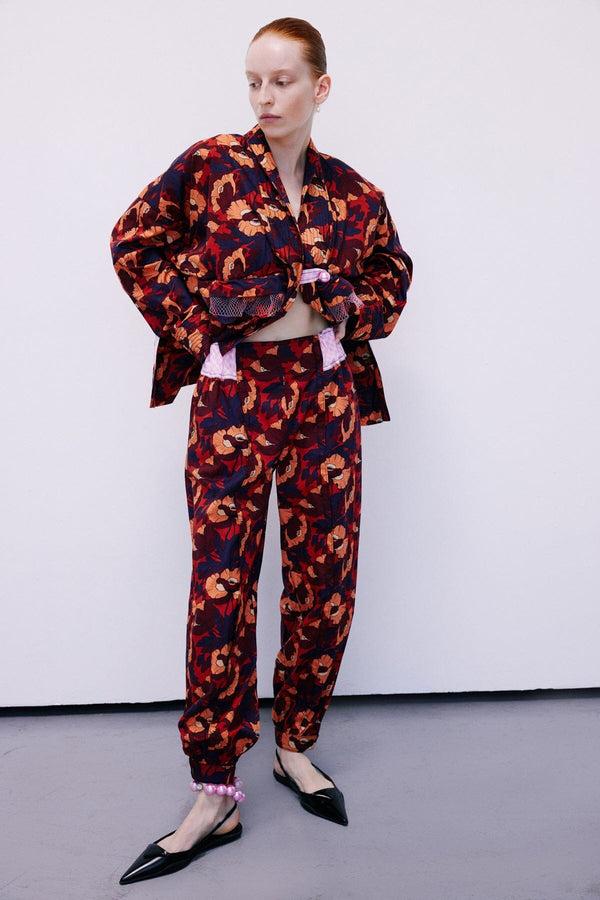nackiyé L'Orient Pants Flower Garden Dark