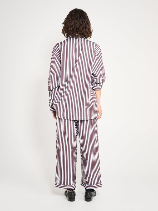 Nackiyé Life Is A Beach Shirt Choco Stripe