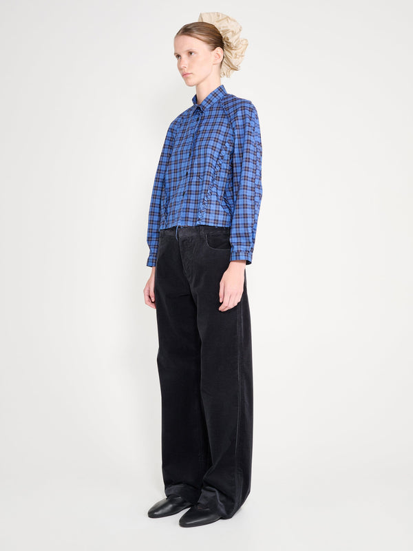 Nackiyé Moshi Moshi Shirt Blue Tartan