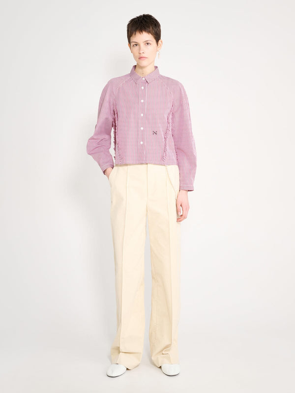nackiyé Moshi Moshi Shirt Burgundy Stripe