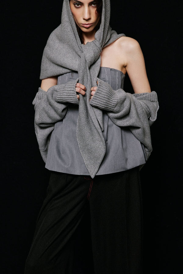 Nackiyé Naked Skin Top Smoke