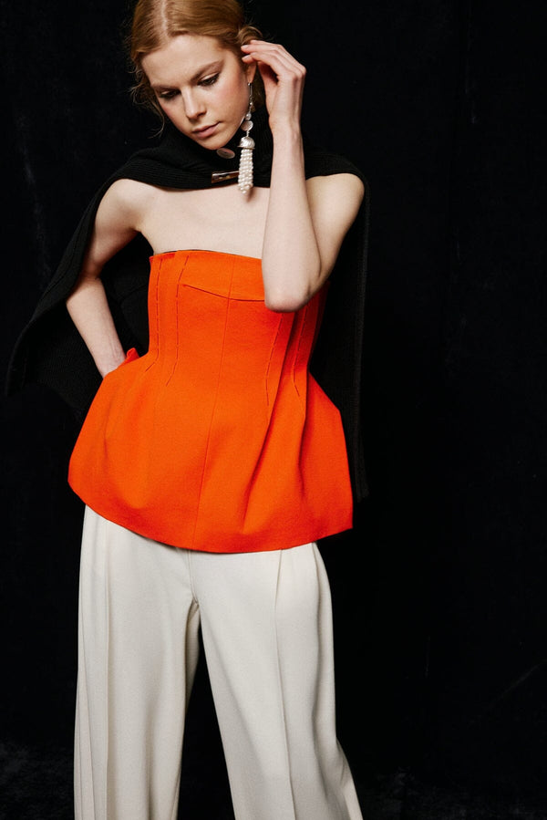 nackiyé Naked Skin Top Tangerine