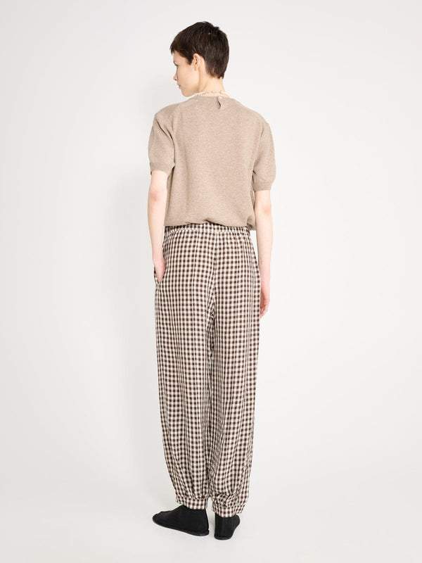 Nackiyé Patmos Vichy Pants Choco