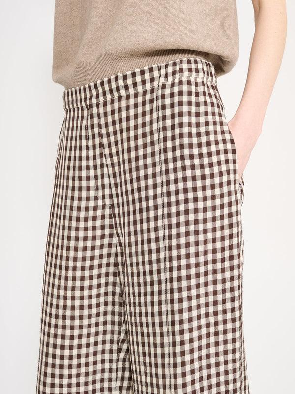 Nackiyé Patmos Vichy Pants Choco