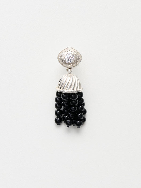 nackiyé Petite Nackiyé Onyx Earring White