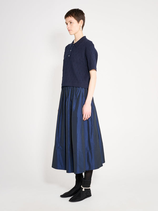 Nackiyé Polo Swing Organic Cotton Knit Marine