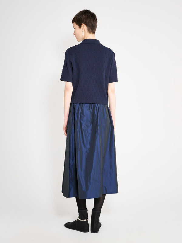 Nackiyé Polo Swing Organic Cotton Knit Marine