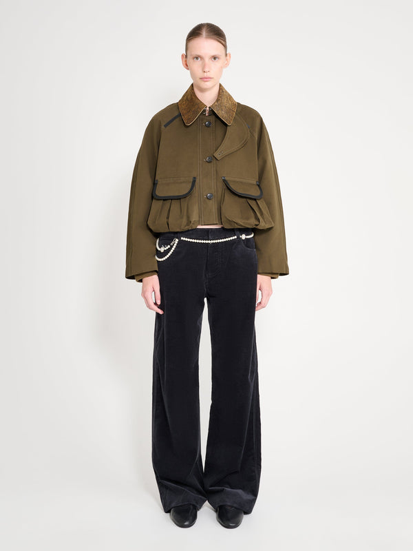 nackiyé Precious Cargo Jacket Khaki Green