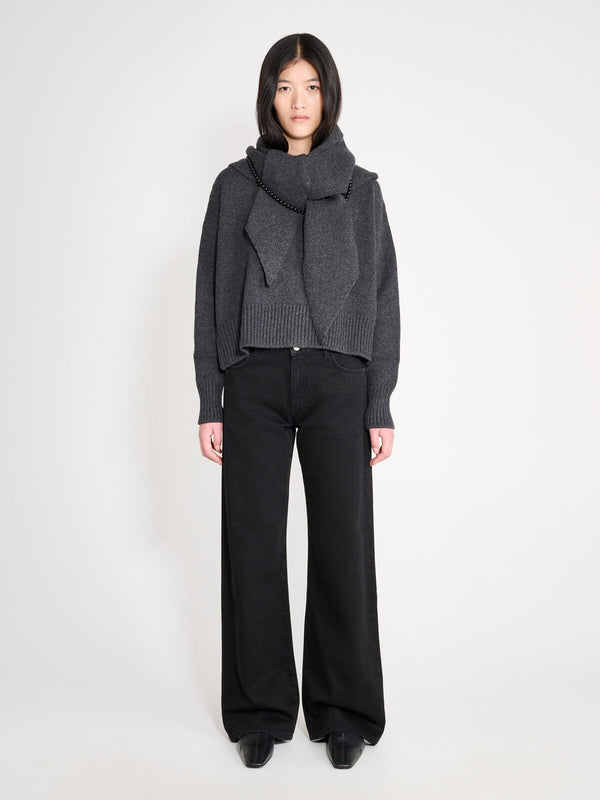 nackiyé Queen's Guard Scarf Charcoal