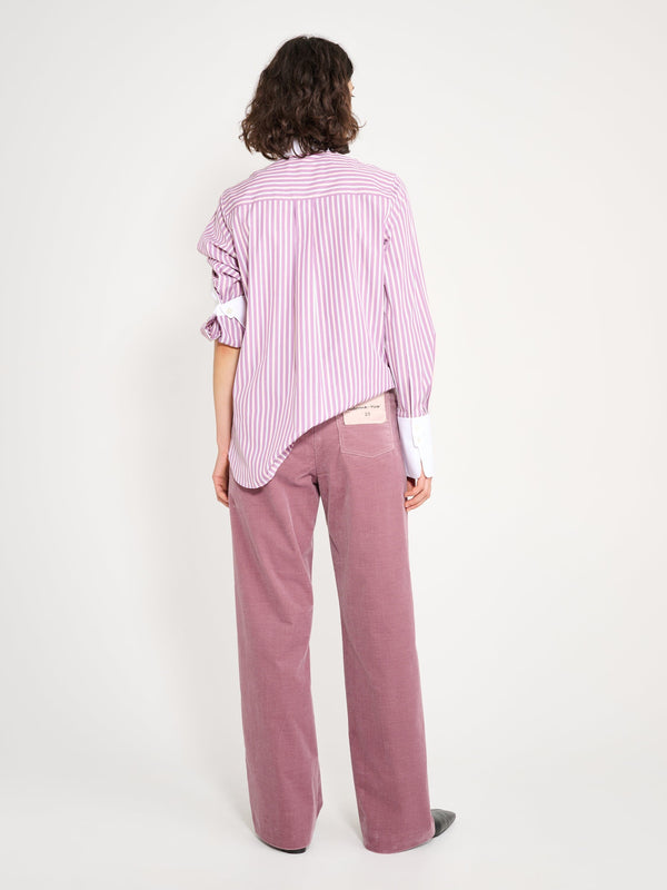 Nackiyé Saville Shirt Lilac Stripe