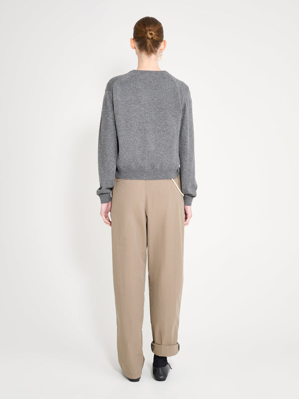 Nackiyé Sea Shell Cashmere Cardigan Gris