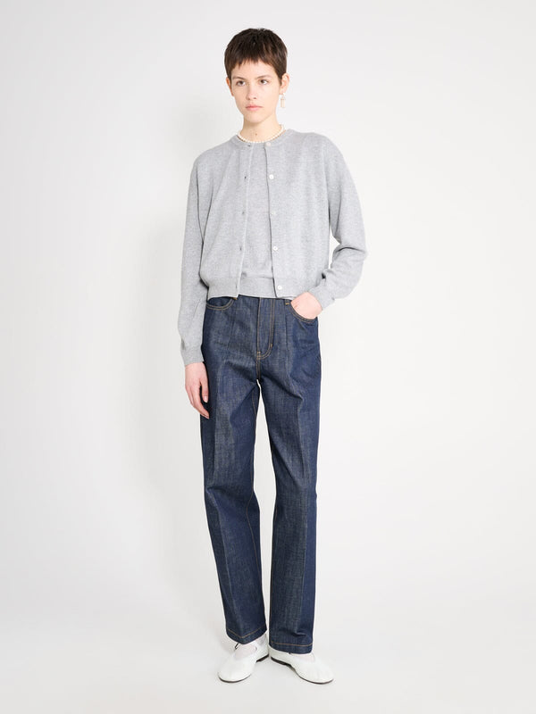 nackiyé Sea Shell Cashmere Cardigan Gris