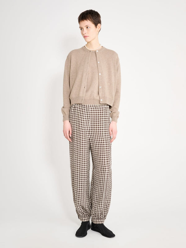 nackiyé Sea Shell Cashmere Cardigan Latte