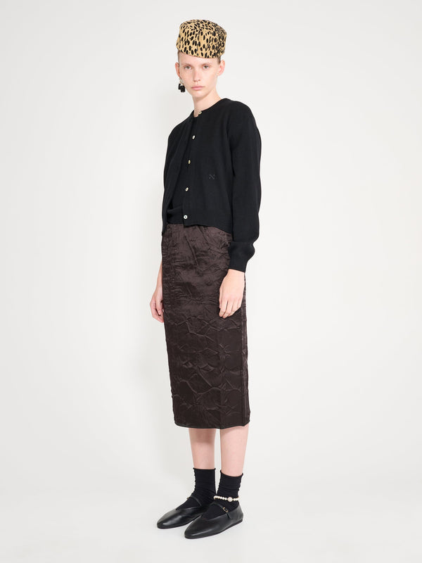 Nackiyé Sea Shell Cashmere Cardigan Noir