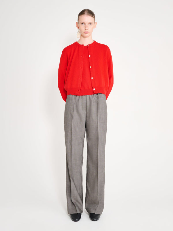 nackiyé Sea Shell Cashmere Cardigan Rouge