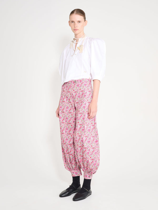 Nackiyé Seis Pants Pink Flower Explosion