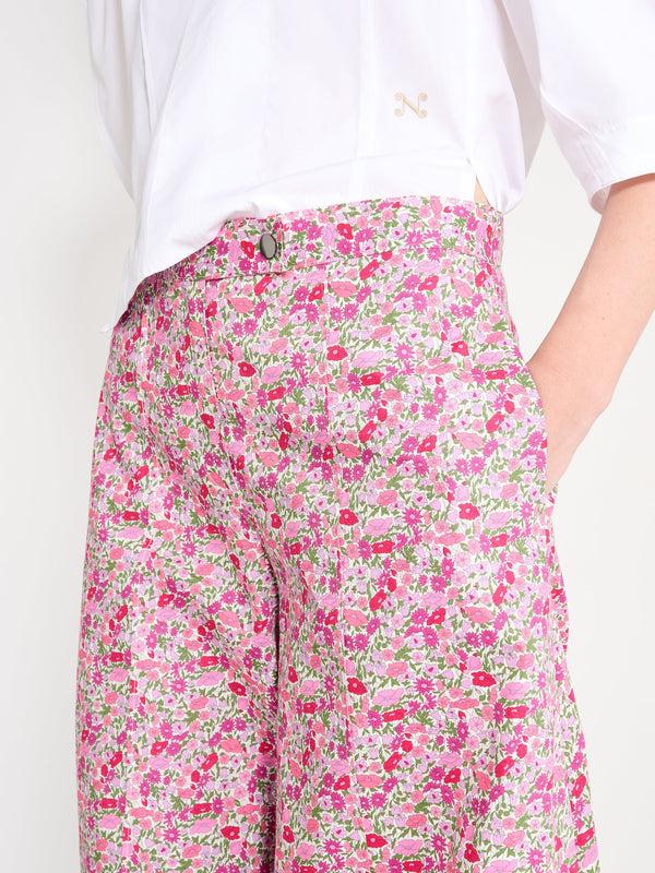 Nackiyé Seis Pants Pink Flower Explosion