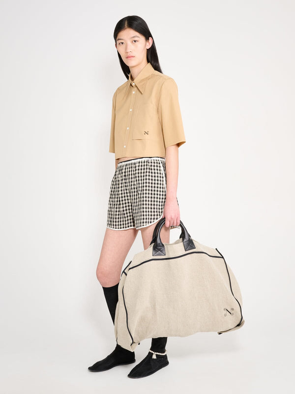 Nackiyé Shortcut Shirt Caramel