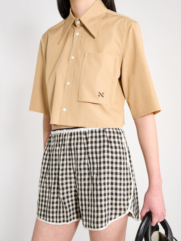 Nackiyé Shortcut Shirt Caramel