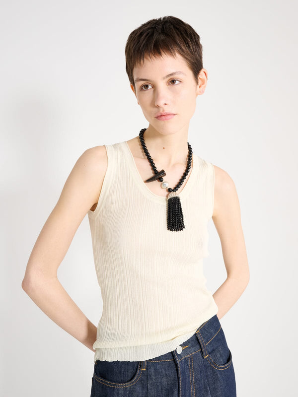Nackiyé Skintight Knit Tank Butter