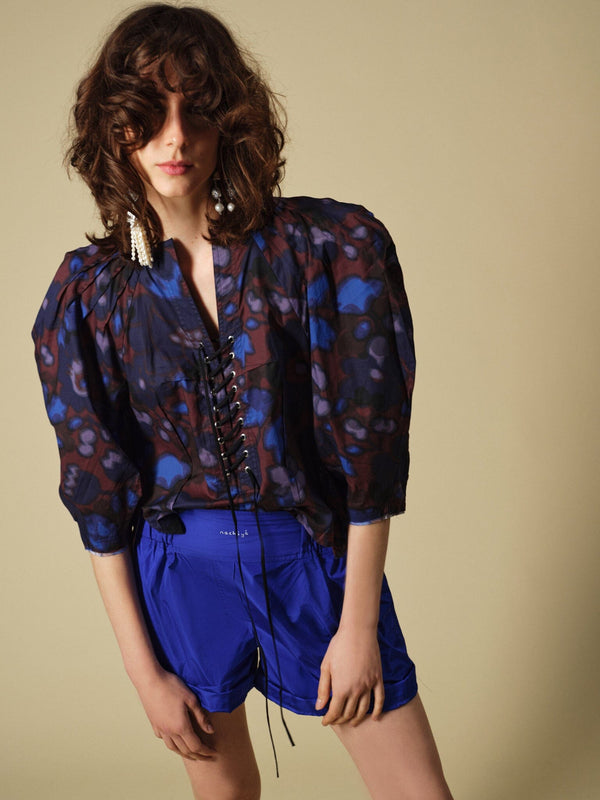 Nackiyé Skipper Short Aegean Blue