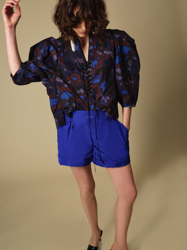 Nackiyé Skipper Short Aegean Blue