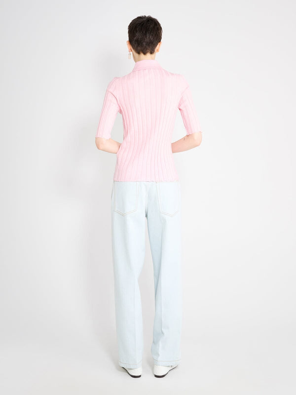 Nackiyé Sugarman Knit Polo Rose