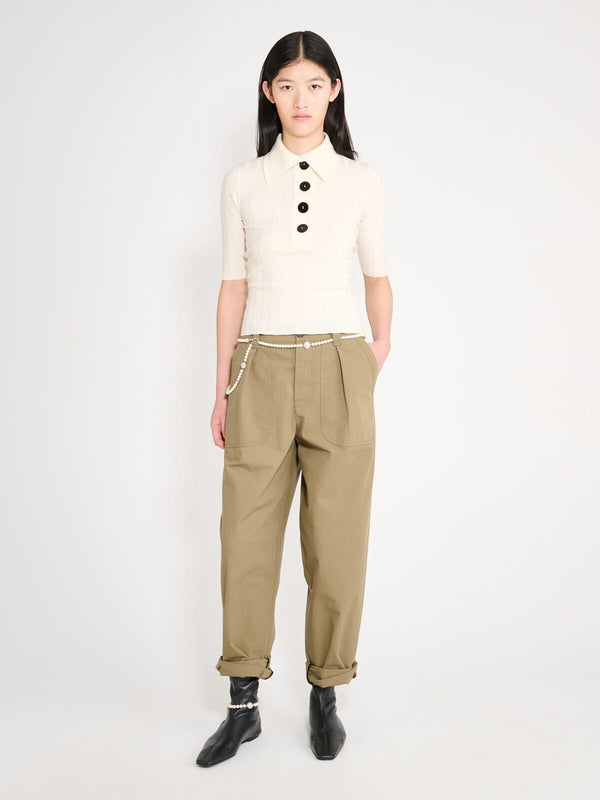 nackiyé Sugarman Knit Top ecru