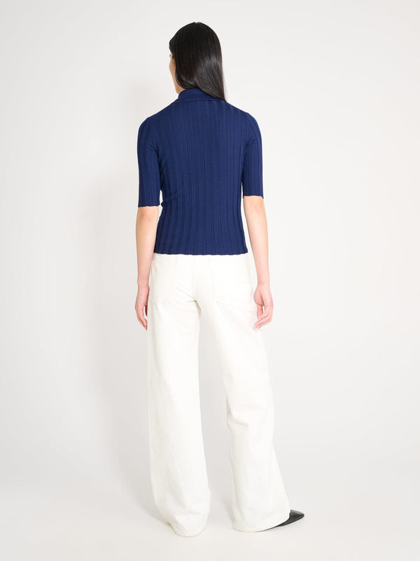 Nackiyé Sugarman Knit Top Navy Nackiye