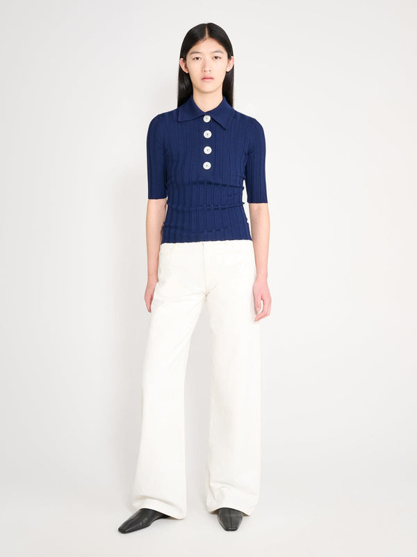 nackiyé Sugarman Knit Top Navy Nackiye