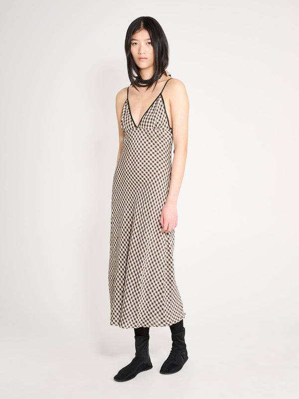 Nackiyé Take Me Out Vichy Dress Choco