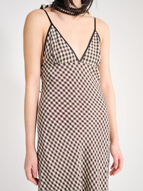 Nackiyé Take Me Out Vichy Dress Choco