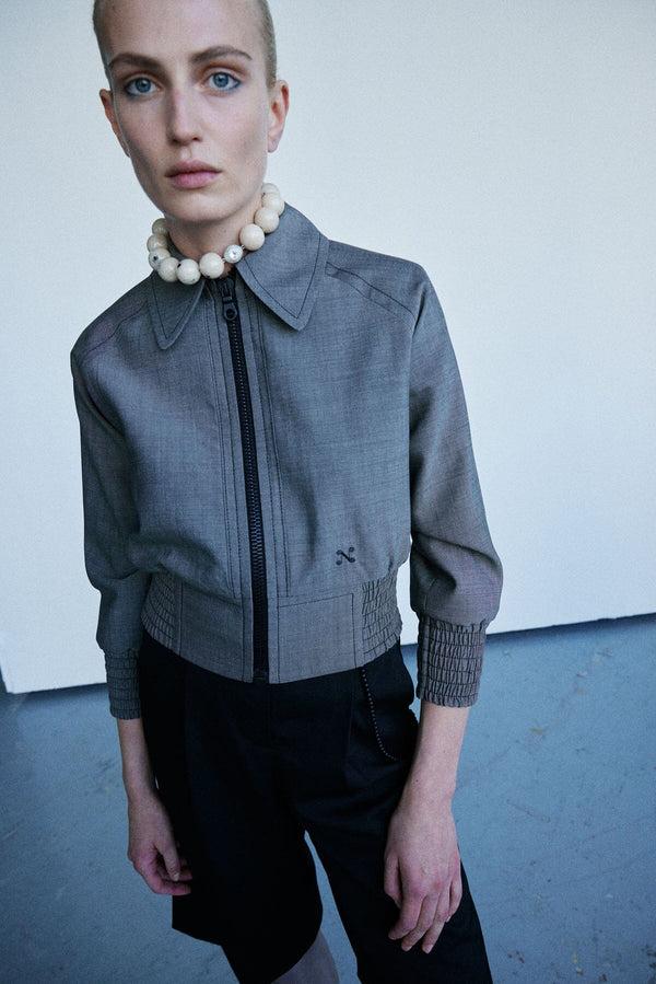 Nackiyé Taxi Bomber Jacket Fog