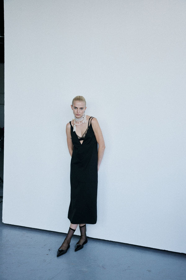 Nackiyé Tender Slip Dress Noir