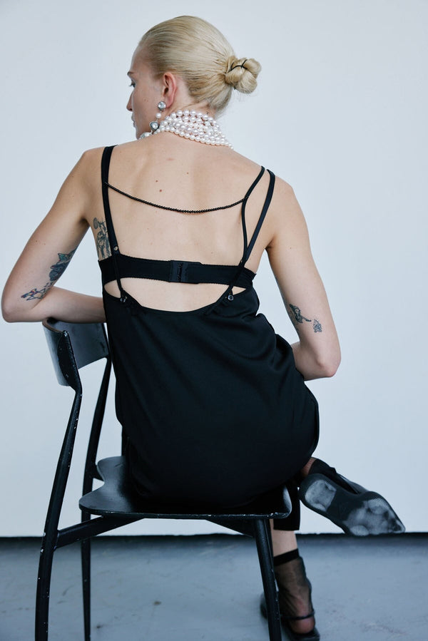 nackiyé Tender Slip Dress Noir