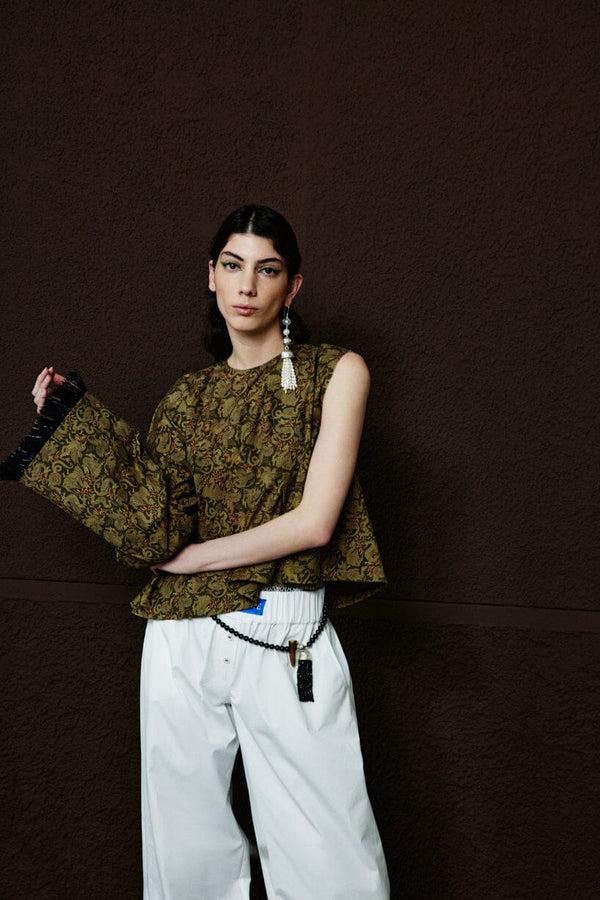 nackiyé Trick of Mind Top Khaki Dragon