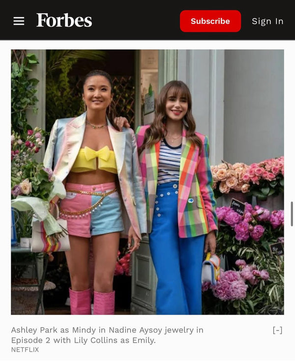 Nadine Aysoy Catena Double Stone Long Enamel Earrings