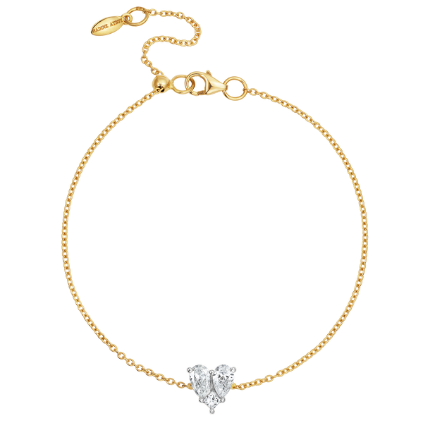 nadine aysoy Catena Illusion Diamond Heart Bracelet