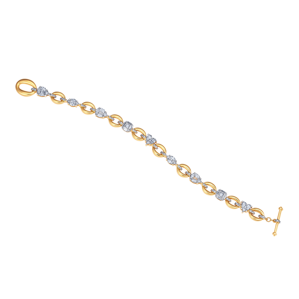 Nadine Aysoy Catena Illusion Multistone Diamond Bracelet