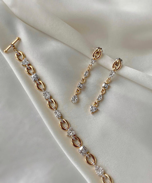 Nadine Aysoy Catena Illusion Multistone Diamond Bracelet