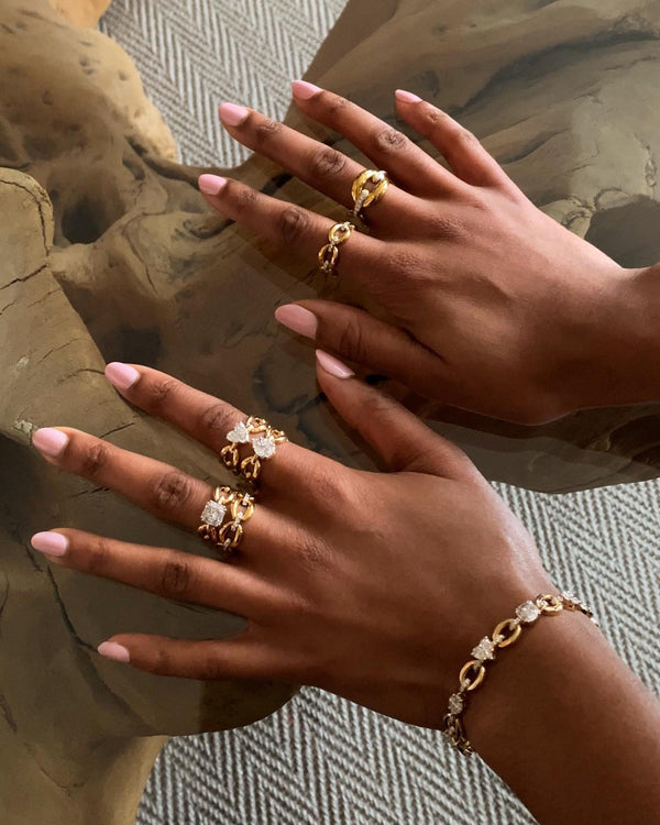 Nadine Aysoy Catena Illusion Multistone Diamond Bracelet